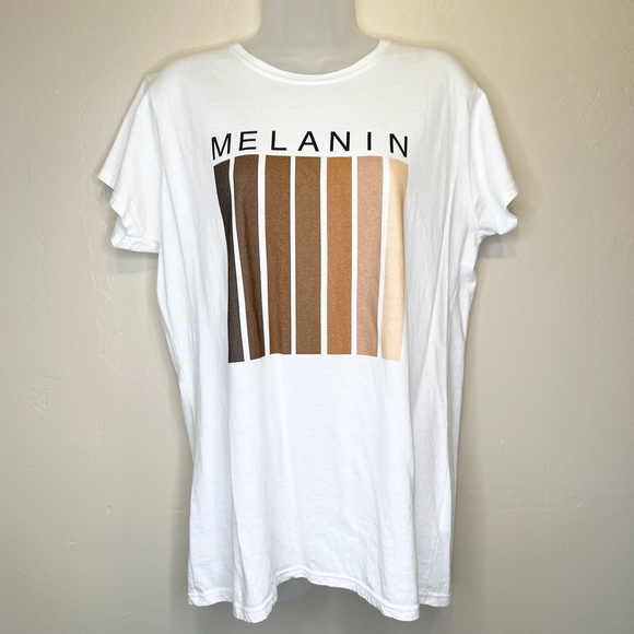 Gildan | MELANIN Crew Neck Short Sleeve Shirt Top - Picture 2 of 8